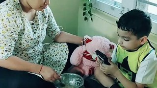 Indian mother tallent for caring child
