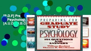 [P.D.F] Preparing for Graduate Study in Psychology: 101 Questions and Answers [A.U.D.I.O.B.O.O.K]