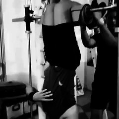 Abs Exercise and Hard Workout in Gym