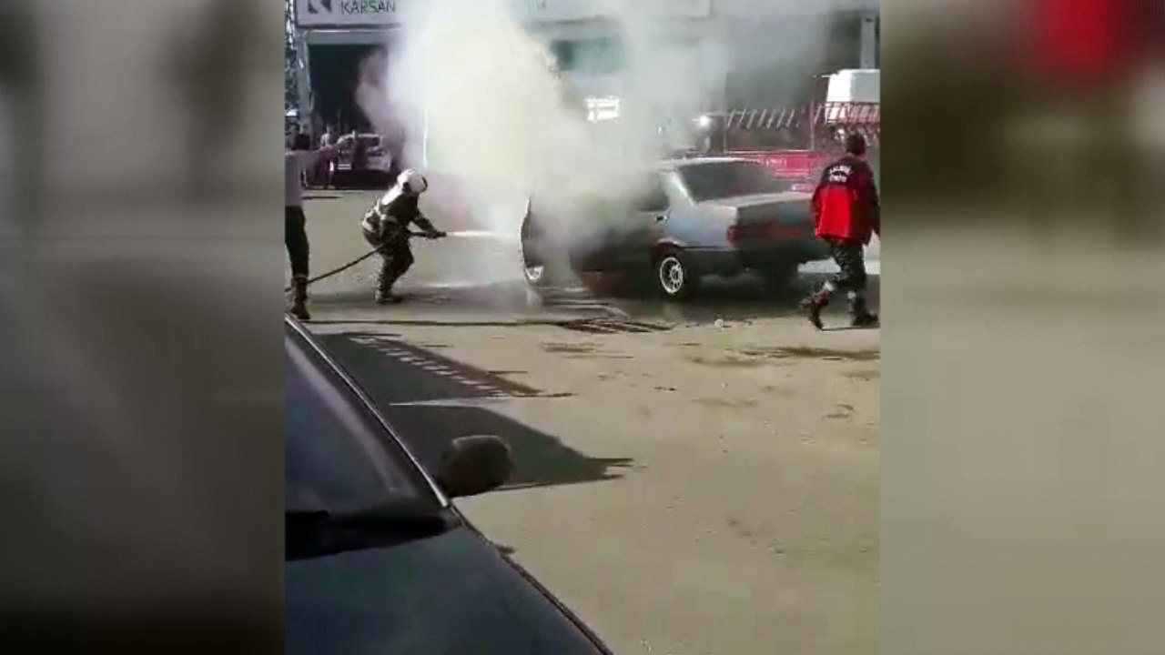 Aniden alev aldı…