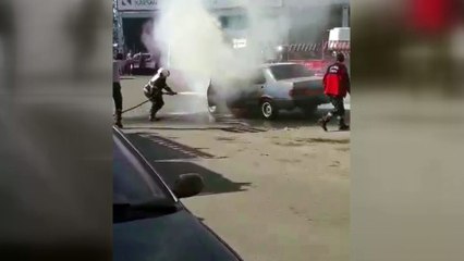 Aniden alev aldı…