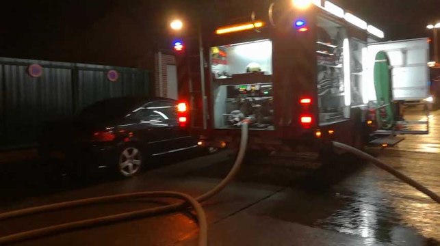 Mouscron: feu de cheminée dans la rue de Liège le 30 octobre 2018