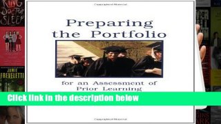 [P.D.F] Preparing the Portfolio for an Assessment of Prior Learning [A.U.D.I.O.B.O.O.K]