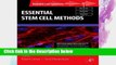 F.R.E.E [D.O.W.N.L.O.A.D] Essential Stem Cell Methods (Reliable Lab Solutions) [E.B.O.O.K]