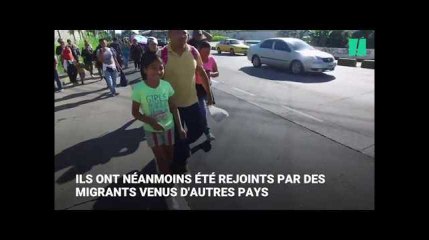 Download Video: En route vers les États-Unis, les deux caravanes de migrants progressent par le même chemin