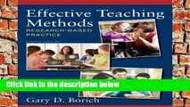 D.O.W.N.L.O.A.D [P.D.F] Effective Teaching Methods: Research-Based Practice: United States Edition