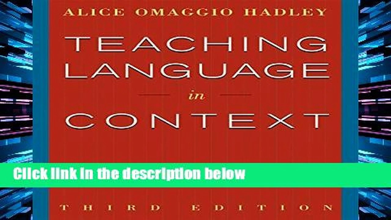 F.R.E.E [D.O.W.N.L.O.A.D] Teaching Language In Context (World Languages) [A.U.D.I.O.B.O.O.K]