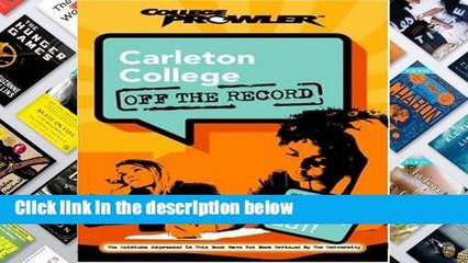 [P.D.F] Carleton College (College Prowler: Carleton College Off the Record) [E.B.O.O.K]