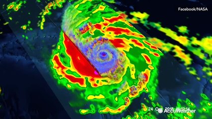 NASA satellite radar reveals intense precipitation from Typhoon Yutu