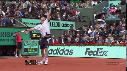 Download Video: Roger Federer vs Robin Soderling - Roland Garros 2010 [Highlights HD]