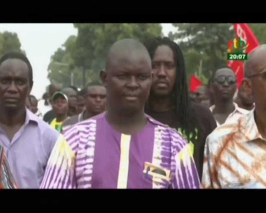 RTB/Marche pour dénoncer la mauvaise gestion des dossiers du push et de l’insurrection organisé par des organisations de la société civile et des structures syndicales