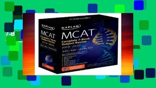 F.R.E.E [D.O.W.N.L.O.A.D] MCAT Complete 7-Book Subject Review 2019-2020: Online + Book + 3