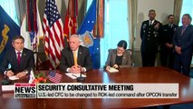 S. Korea, U.S. agree to maintain CFC, UNC and USFK after OPCON transfer