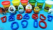 Play Doh Learn Numbers and Colors 4 Kinder Surprise Eggs Chupa Chups 4 Surprise Toys