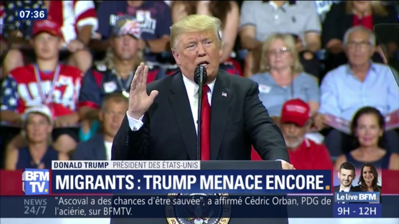 "Ce ne sont pas des anges." Pour Trump, "il y a beaucoup de types redoutables" dans la caravane de migrants en route vers les États-Unis