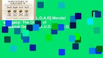 F.R.E.E [D.O.W.N.L.O.A.D] Mendel s Legacy: The Origin of Classical Genetics [A.U.D.I.O.B.O.O.K]