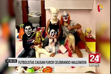 Entre disfraces y bromas futbolistas celebraron Halloween