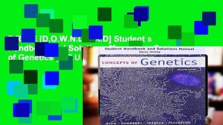 F.R.E.E [D.O.W.N.L.O.A.D] Student s Handbook and Solutions Manual for Concepts of Genetics [E.P.U.B]