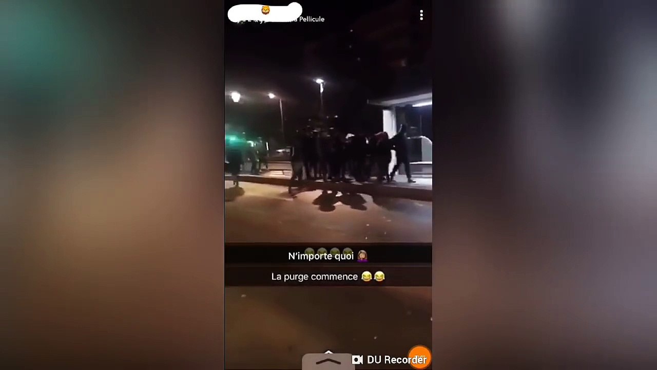Vidéo de la Purge en France le soir d'Halloween