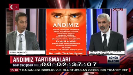 31 EKİM 2018 GÜNÜN RAPORU KONUK -METİN NURULLAH SAZAK