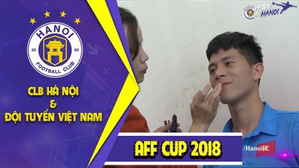 Nóng: Duy Mạnh, Đình Trọng cực "hot" khi trang điểm chụp mẫu trang phục thi đấu | HANOI FC