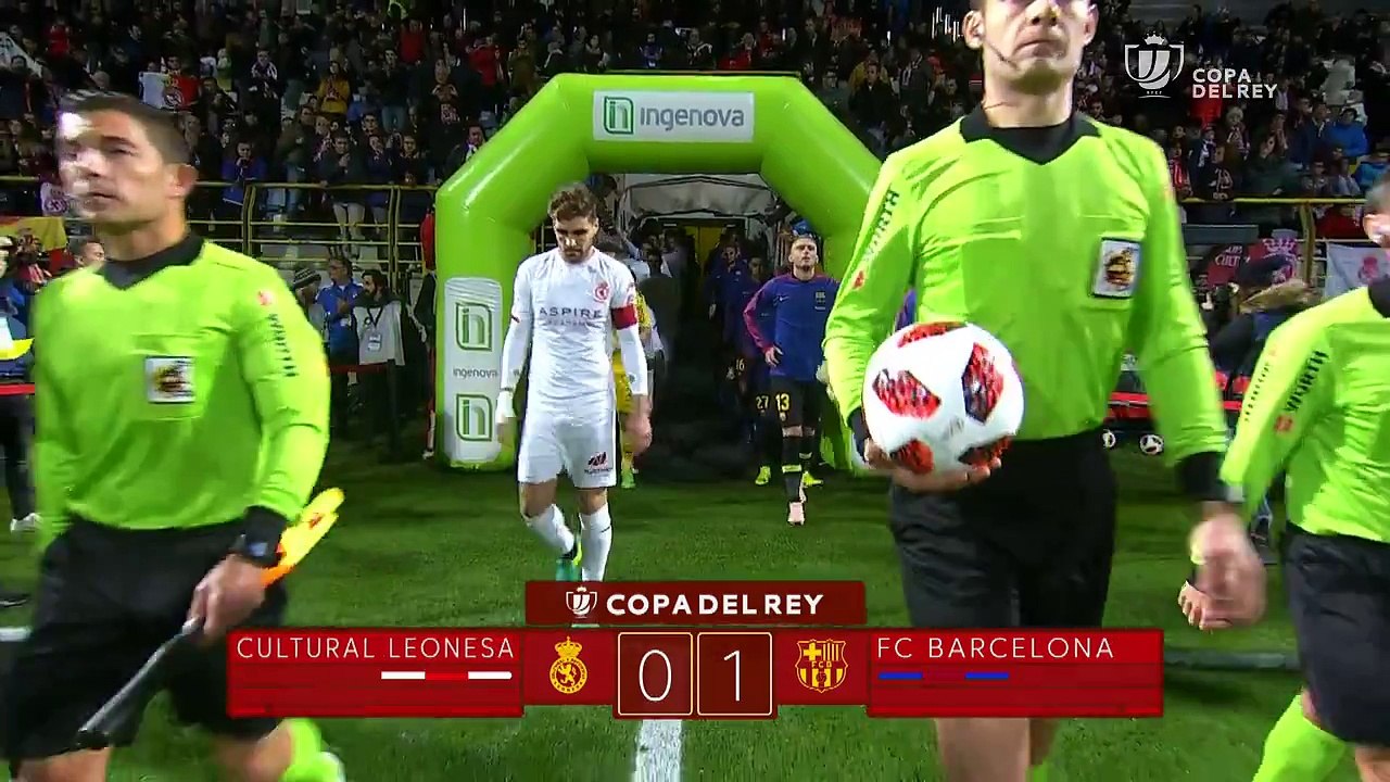 Copa del Rey 2018/2019: Resumen y gol del Cultural Leonesa 0-1 FC Barcelona
