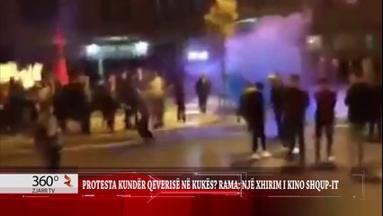 Protesta kunder qeverise ne Kukes - Rama: Xhirim I Kino-Shqupit