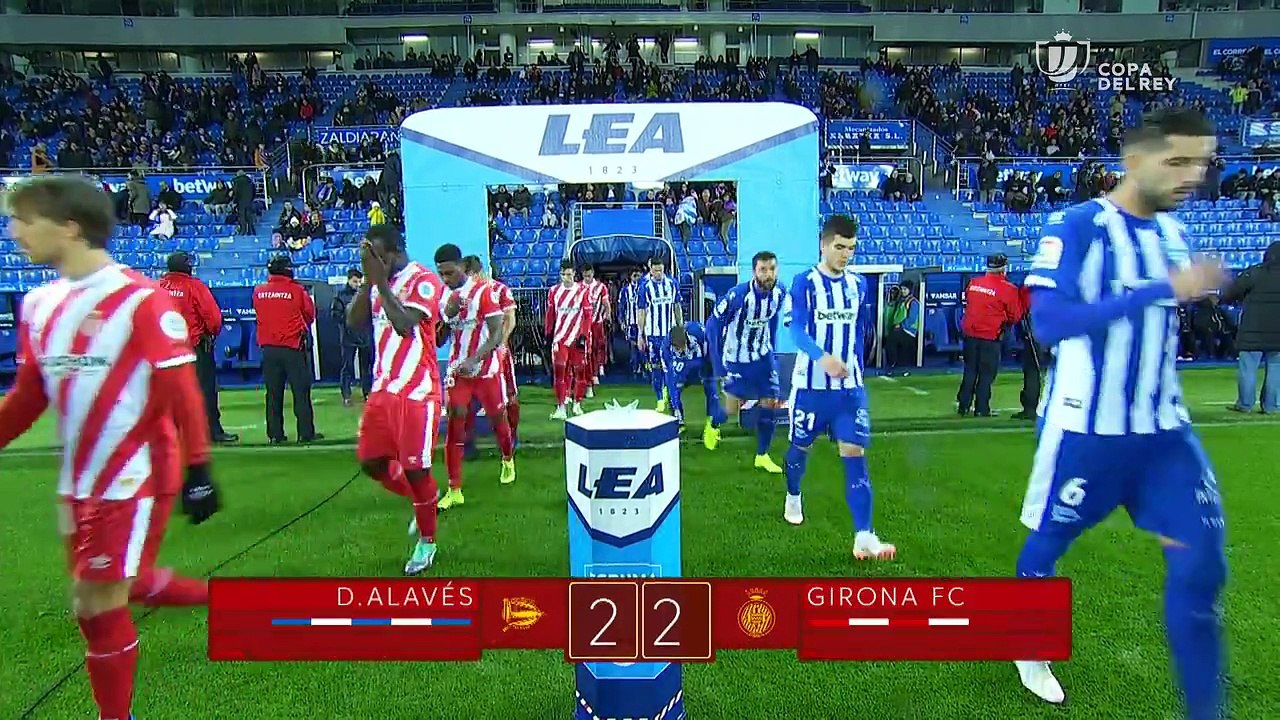 Copa del Rey 2018/2019: Resumen y goles del Deportivo Alavés 2- 2 Girona