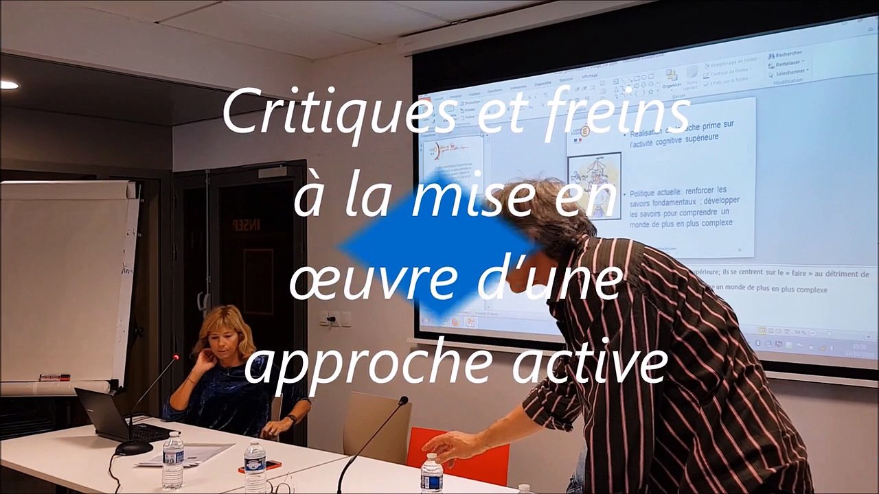5 - Critiques et freins à une approche Active - Colloque Apprentissage... 13 Oct 2018