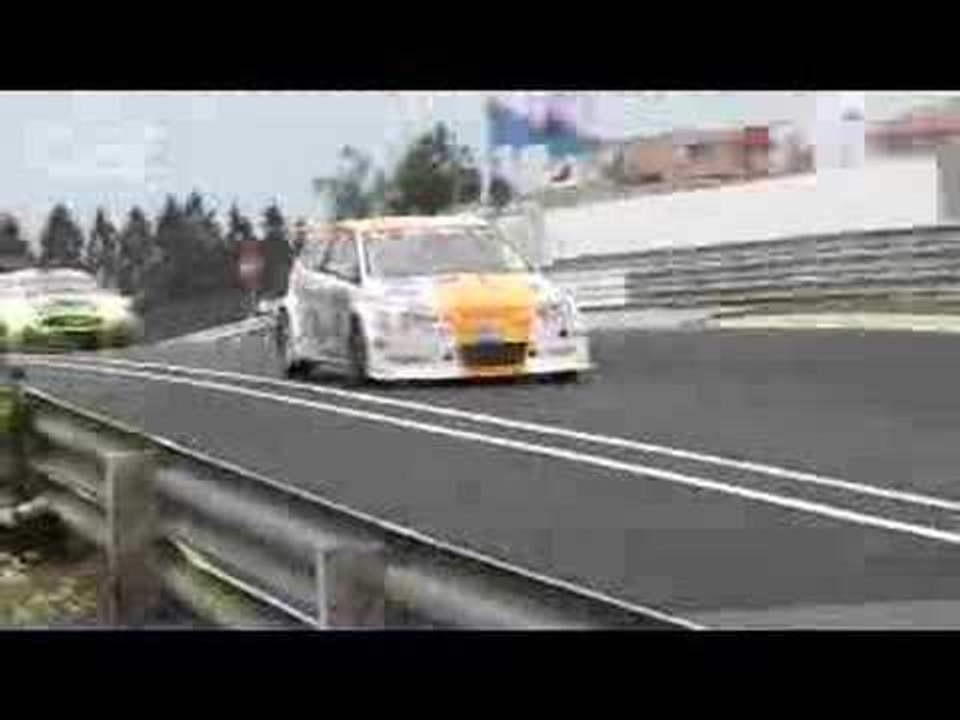 Nurburgring 24-hour race - Lexus LF-A and VW Scirocco (2008)