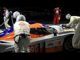 Night time pitstop: refuel and a puncture repair