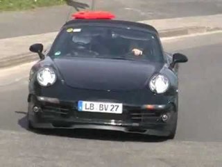 Porsche 911 Cabriolet (2009) spy video