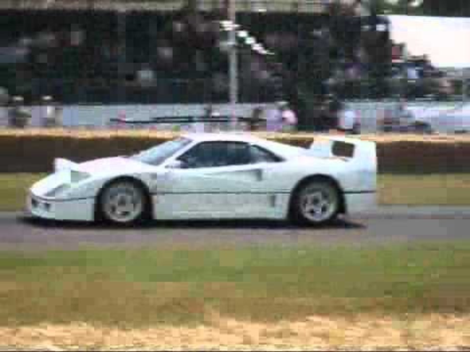 Ferrari F40 up the hill at the festival of Speed (2009)