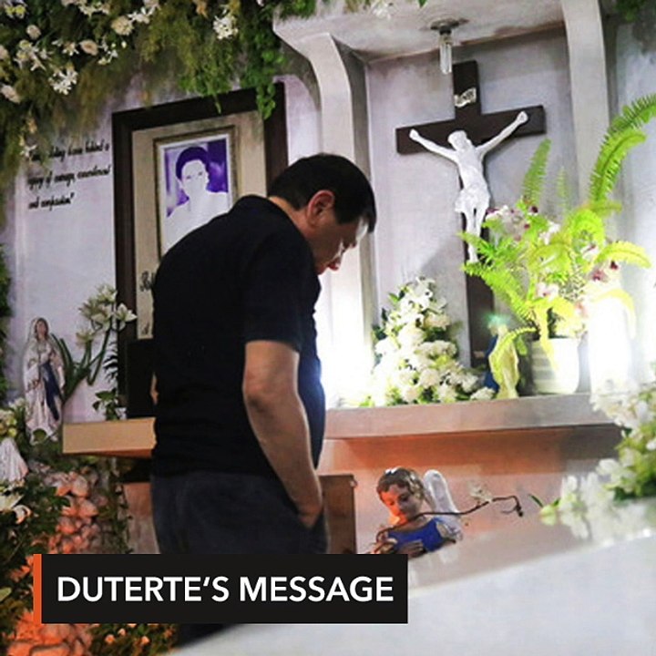 Duterte urges Filipinos to follow 'virtuous example' of saints