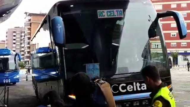 Celta-Real Sociedad: Llegada del Celta a Balaídos para la Copa del Rey