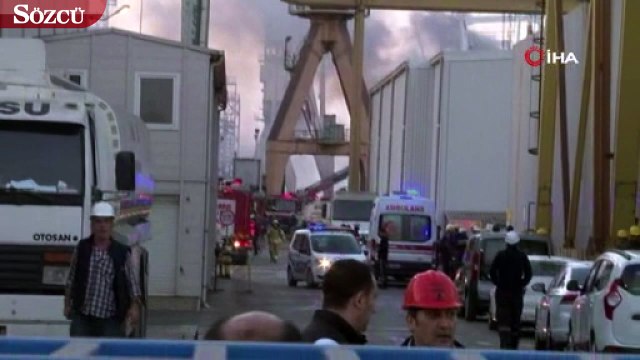 Tuzla Tersaneler bölgesinde patlama