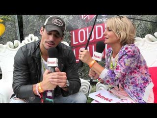 David Gandy heat's up the louder lounge at V Festival
