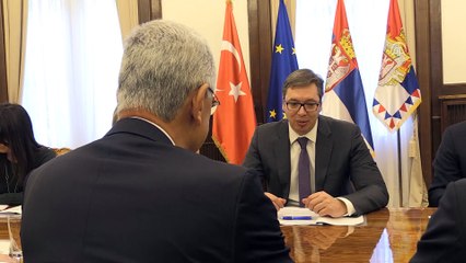 Tải video: Sırbistan Cumhurbaşkanı Vucic TBMM heyetini kabul etti - BELGRAD