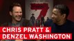 Chris Pratt and Denzel Washington talk... hair braiding?