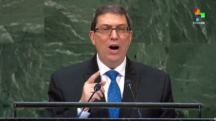 Cuban Foreign Minister Bruno Rodriguez Speaks At The United Nations