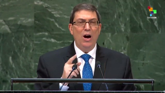 Cuban Foreign Minister Bruno Rodriguez Speaks At The United Nations