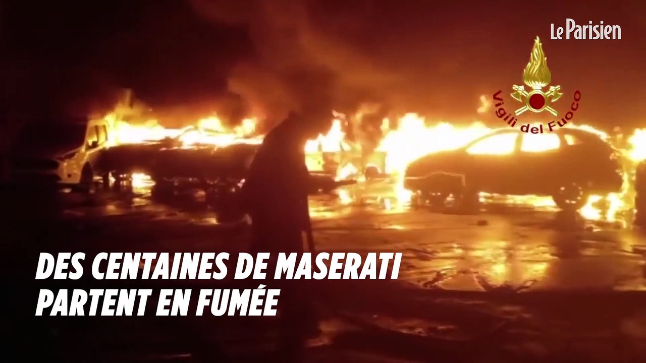 Des centaines de Maserati partent en fumée