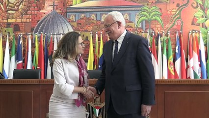 Kanada Dışişleri Bakanı Freeland, Filistin'de