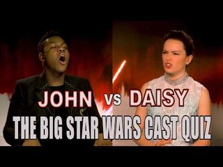 下载视频: Daisy Ridley and John Boyega fail our Star Wars: The Last Jedi cast quiz!