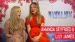 Lily James and Amanda Seyfried on getting compliments from Meryl Streep!