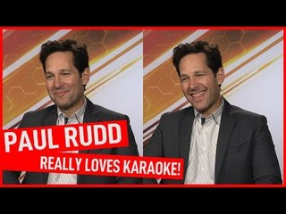 Paul Rudd can't stop doing karaoke with his Ant Man and The Wasp co-stars