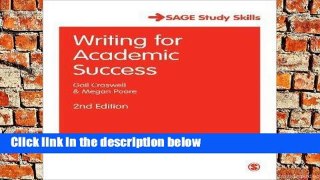 F.R.E.E [D.O.W.N.L.O.A.D] Writing for Academic Success, 2nd Edition (SAGE Study Skills Series)