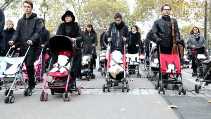 Paris : une marche funèbre de poussettes contre l’air pollué