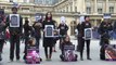 Paris: action de militants vegans contre l'abattage d'animaux