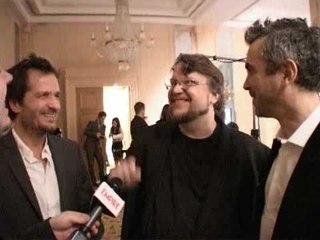 Sony Ericsson Empire Awards 2008: Inspiration Award Winner Guillermo del Toro with David Heyman and Alfonso Cuaron